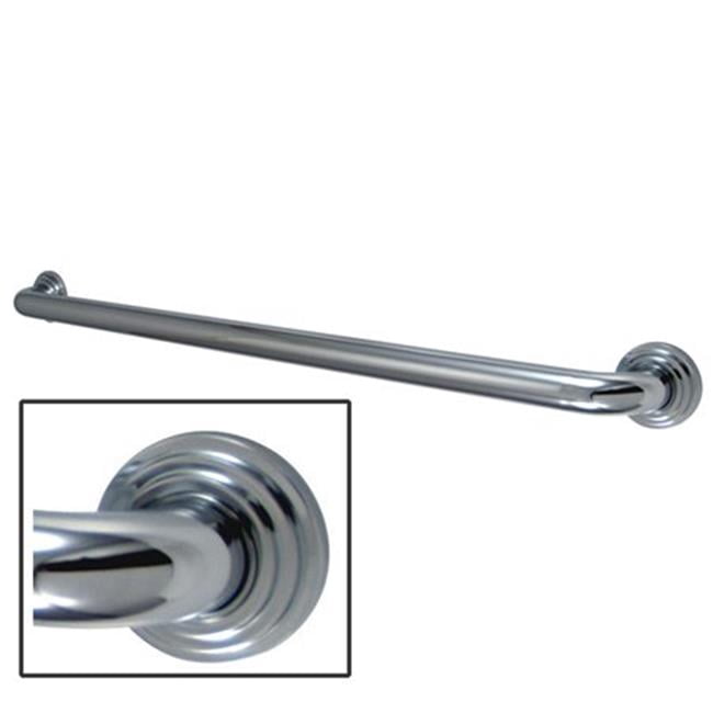 Kingston Brass Milano 16-Inch Grab Bar - Polished Brass, 3-Layer Flange, ADA Compliant With 1.5" Wall Clearance, Includes Hardware