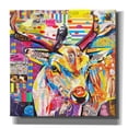 thumbnail image 1 of Epic Graffiti 'Funky Deer' by Grey, Giclee Canvas Wall Art, 26"x26", 1 of 6