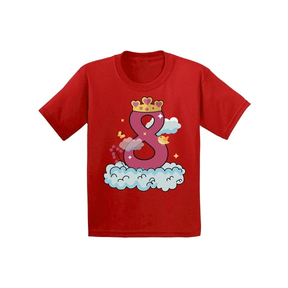 Awkward Styles 8th Birthday T-shirt Princess Kids T Shirts