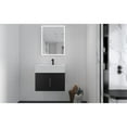 thumbnail image 6 of Nile 24" Black Wood Floating Vanity with White Top and Black Trim, 6 of 10