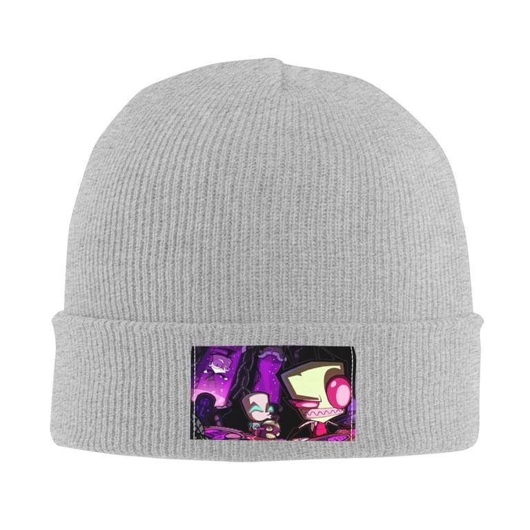 Invader Zim Anime Beanie Hat - Thin Knit Slouchy Skull Cap For Men & Women