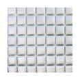 thumbnail image 3 of Plutus 20" x 20" Silverton Artificial Leather Luxury Throw Pillow in Silver, 3 of 3