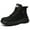 Black, variant on OwnShoe Steel Toe Work Boots for Men Women Waterproof Safety Shoes Leather Welding Boots Construction Sneakers