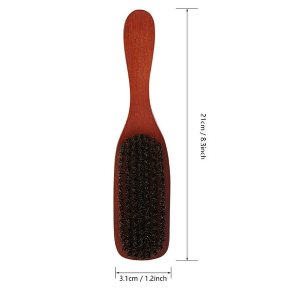 Facial Brush for Men, Portable Size Boar Brush Beard Cleaning and Massage Facial Beard Brush with Soft Bristles