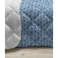 thumbnail image 3 of Orange Mandala Down Alternative Comforter, Abstract Geometrical Floral Cultural Composition of Star Motifs in Hexagons, Microfiber Quilt for All Season, 5 Sizes, Multicolor, by Ambesonne, 3 of 3