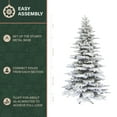 thumbnail image 5 of Fraser Hill Farm 9-Ft. Flocked Pine Valley Christmas Tree, FFPV090-0SN, 5 of 13