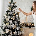 thumbnail image 4 of Colgante Para Árbol De Navidad Copos De Nieve Adornos De Campana De Bastón De Caramelo Accesorios Navideños sonducket HA044226-02, 4 of 6