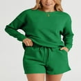 thumbnail image 2 of Ensemble de Sweat-Shirt et Shorts Assortis pour Pyjamas pour Femmes, 2 of 9