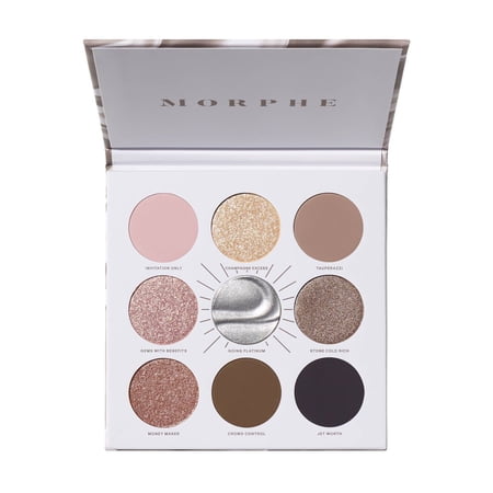 Morphe Rich Foiled Going Platinum Eyeshadow Palette - 0.35oz - Ulta Beauty