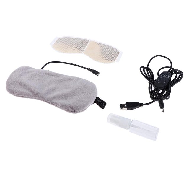Máscara de Ojos Baoblaze USB 3D para dormir Y Viajes mascarilla calentada