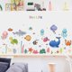 thumbnail image 4 of Sea Life Wall Stickers Under The Sea Fish Wall Decor, Removable Peel and Stick Waterproof Wall Art Stickers Decals for Kids Room Nursery Living Room B, 4 of 4