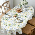 thumbnail image 2 of Modern Oval Tablecloth for Oval Table Waterproof Table Cloths for Dining Room Indoor Outdoor Home Decorative Table Cloth-60x84in, 2 of 6