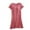 Red, variant on POIUYTR Women's Nightgown Sleep Dress Casual Summer Short Sleeve Crewneck Loose Sleepshirt Soft Comfy Sleepwear with Built in Shelf Bra