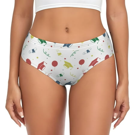 Womens Underwear - graduation hat No Show Seamless Underwear for Women  Soft Stretch Womens Panties  Hipster Ladies Panties Bikini Underwear Briefs