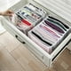 thumbnail image 3 of Caja de almacenamiento lavable con compartimentos para pantalones vaqueros, cajón de ropa, caja de separación de malla, artefacto de almacenamiento apilable, 7 rejillas, nuevo, 3 of 4
