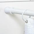 thumbnail image 6 of Mainstays Easy Hang Adjustable Steel Shower Curtain Tension Rod, White, 44" - 72", 6 of 6