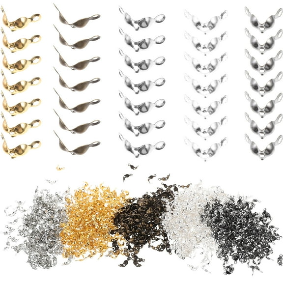 LEORX Bracelet Connectors Clip Metal Assorted Color 1000Pcs