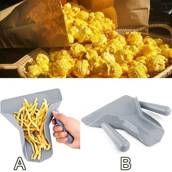 Walbest Multifunctional Comerical Chip Scoop Hygienic Plastic Smooth Convenient Food French Fries Shovel with Handle