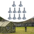 thumbnail image 1 of Pictos de carpa de 10 piezas puntas de lona cubiertas de punta de punta versátil tapa de rayo protector para acampar toldo de mochilas deportes al, 1 of 8