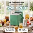 thumbnail image 4 of EUHOMY Countertop Ice Maker, 26 lbs/Day Portable Bullet Ice Machine, Self-Cleaning, Compact Design, Green, 4 of 10