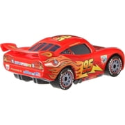 Disney / Pixar Metal Lightning McQueen with Racing Wheel Diecast Car