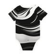 thumbnail image 6 of Sigee Abstract Black White Swirls for Baby Unisex Baby Cotton Short-Sleeve Bodysuits Soft Cotton, Breathable-12 Months, 6 of 7