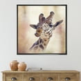 thumbnail image 2 of Designart 'Close Up Portrait of A Giraffe VI' Farmhouse Framed Canvas Wall Art Print, 2 of 5