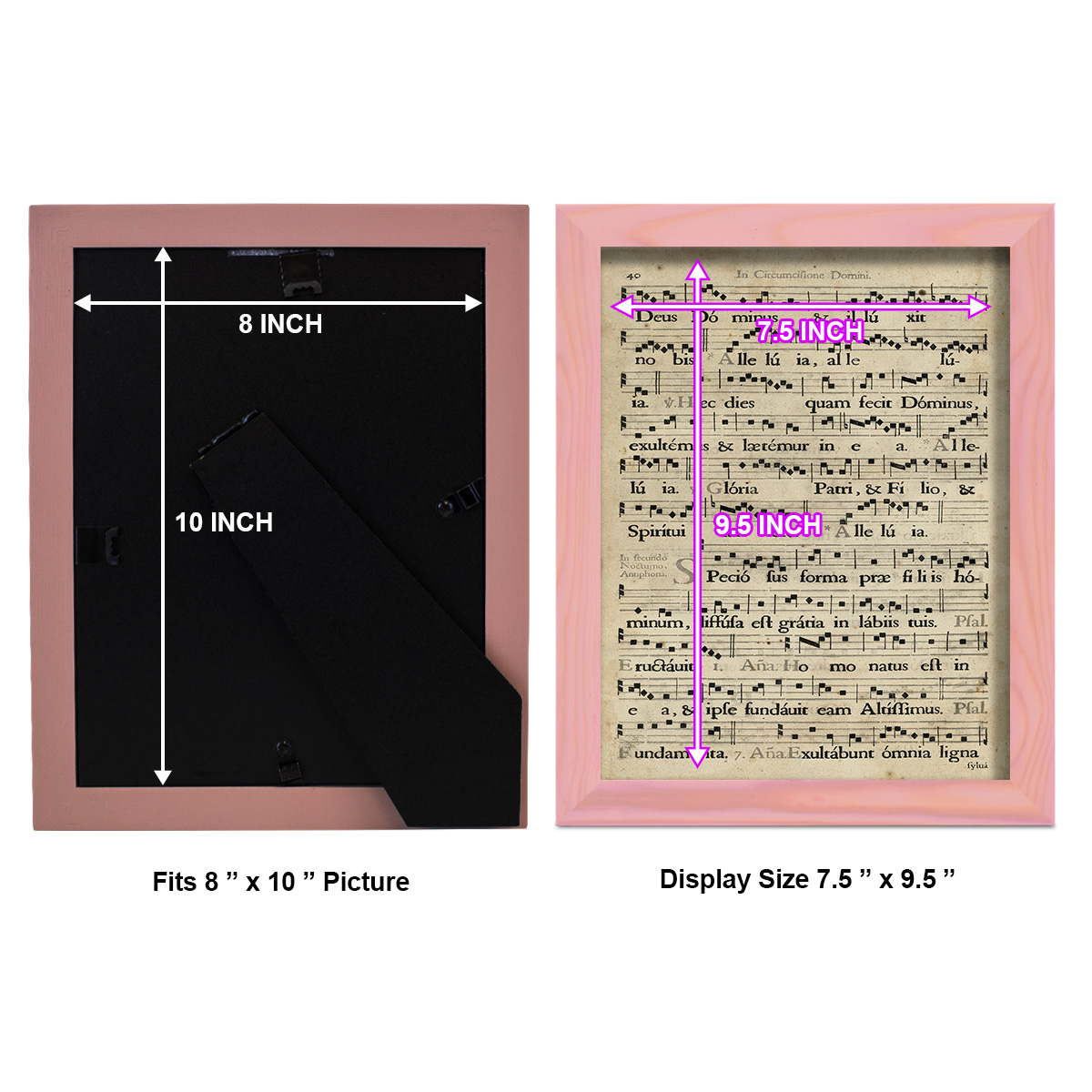 Vellum Songbook II -Framed Print w/glass-Sunset Pink