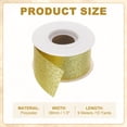 thumbnail image 3 of 1-1/2" x 10 Yards Sparkle Ribbons, Gift Wrapping Crafts Cut Edge Ribbon, Bright Gold, 3 of 7