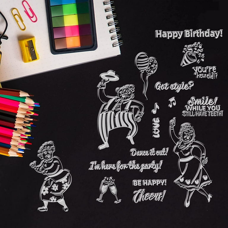Wholesale GLOBLELAND Happy Birthday Theme Clear Stamps Celebrate Birthday  Surprise Silicone Transparent Stamp for DIY Scrapbooking Card Making Photo  Album Decoration 