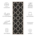 thumbnail image 6 of Safavieh Courtyard Becky Geometric Indoor/Outdoor Runner Rug, Black/Beige, 2'3" x 6'7", 6 of 10
