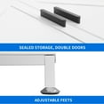 thumbnail image 6 of Dextrus 4-in-1 Coat Rack with 14 Hooks, Farmhouse Hall Tree with Storage Bench, Coat Hanger, Shoe Cabinet, White, 6 of 9
