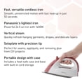 thumbnail image 2 of Plancha de vapor Panasonic NI-QL300R Compact Lightweight Red, 2 of 9