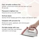 thumbnail image 2 of Plancha de vapor Panasonic NI-QL300R Compact Lightweight Red, 2 of 9