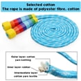 thumbnail image 2 of Kids Jump Rope with Wood Handles, Rainbow Jumping Rope, Adjustable Skipping Rope, Kids Fitness Equipment for Kids, Children (2 Pack), 2 of 7