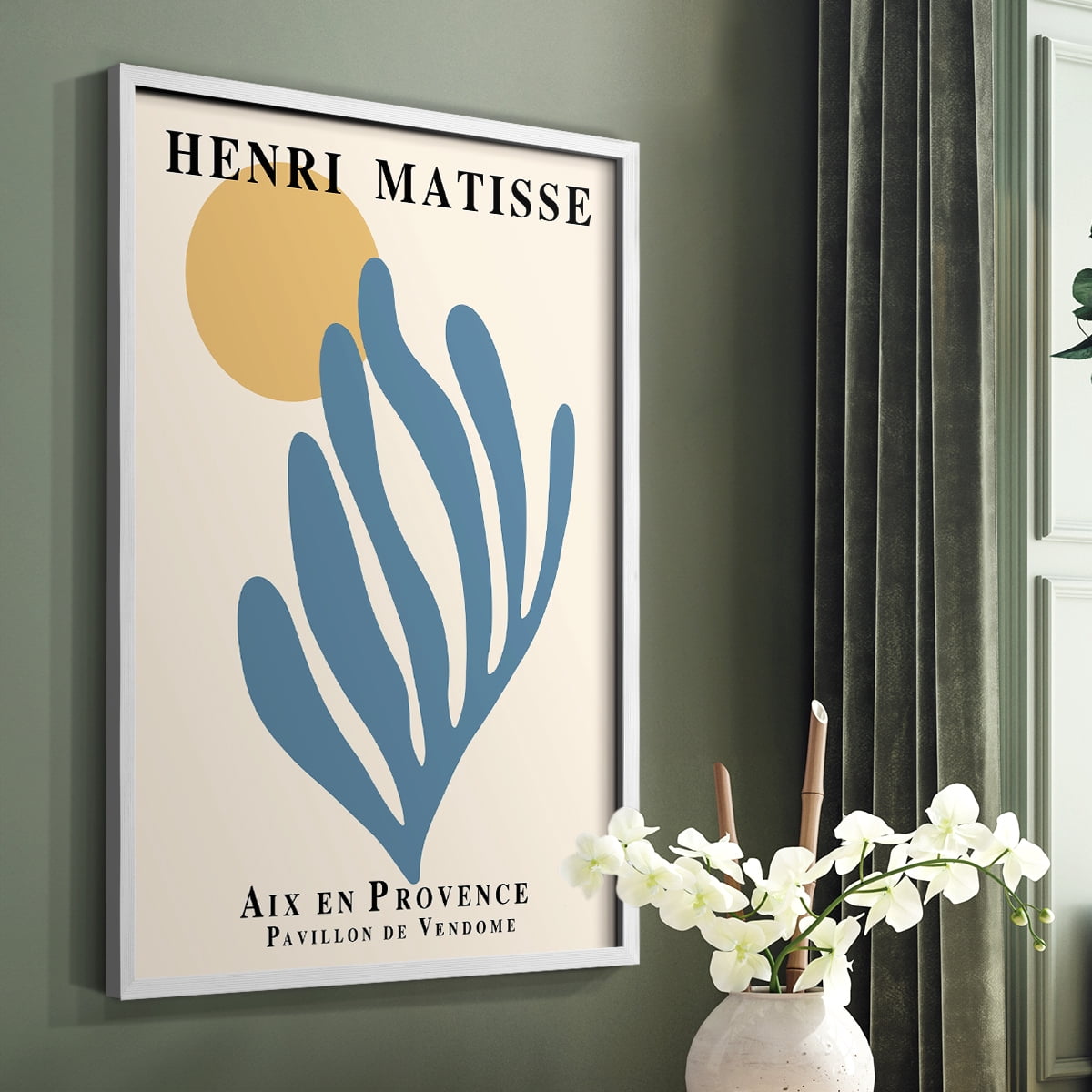 Matisse XCI Framed Print - Solid Wood