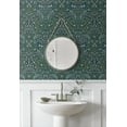 thumbnail image 5 of NextWall Prussian Blue & Moss Green Victorian Garden Peel and Stick Wallpaper, 5 of 9