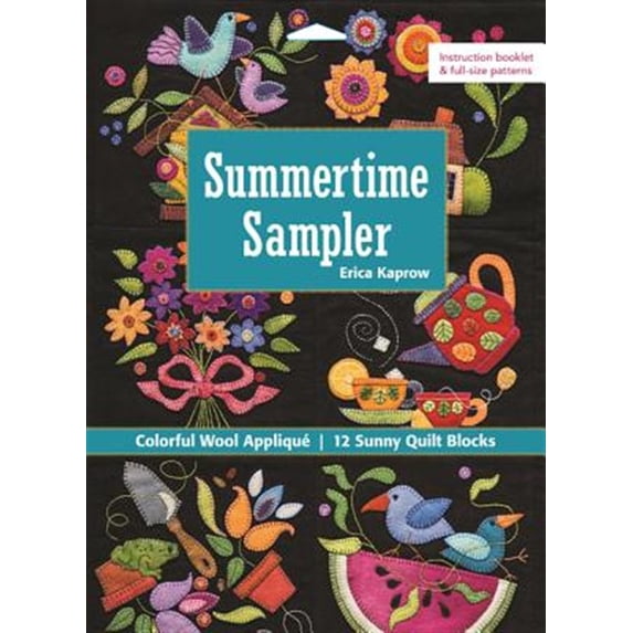 Pre-Owned Summertime Sampler: Colorful Wool Applique - 12 Sunny Quilt Blocks Paperback