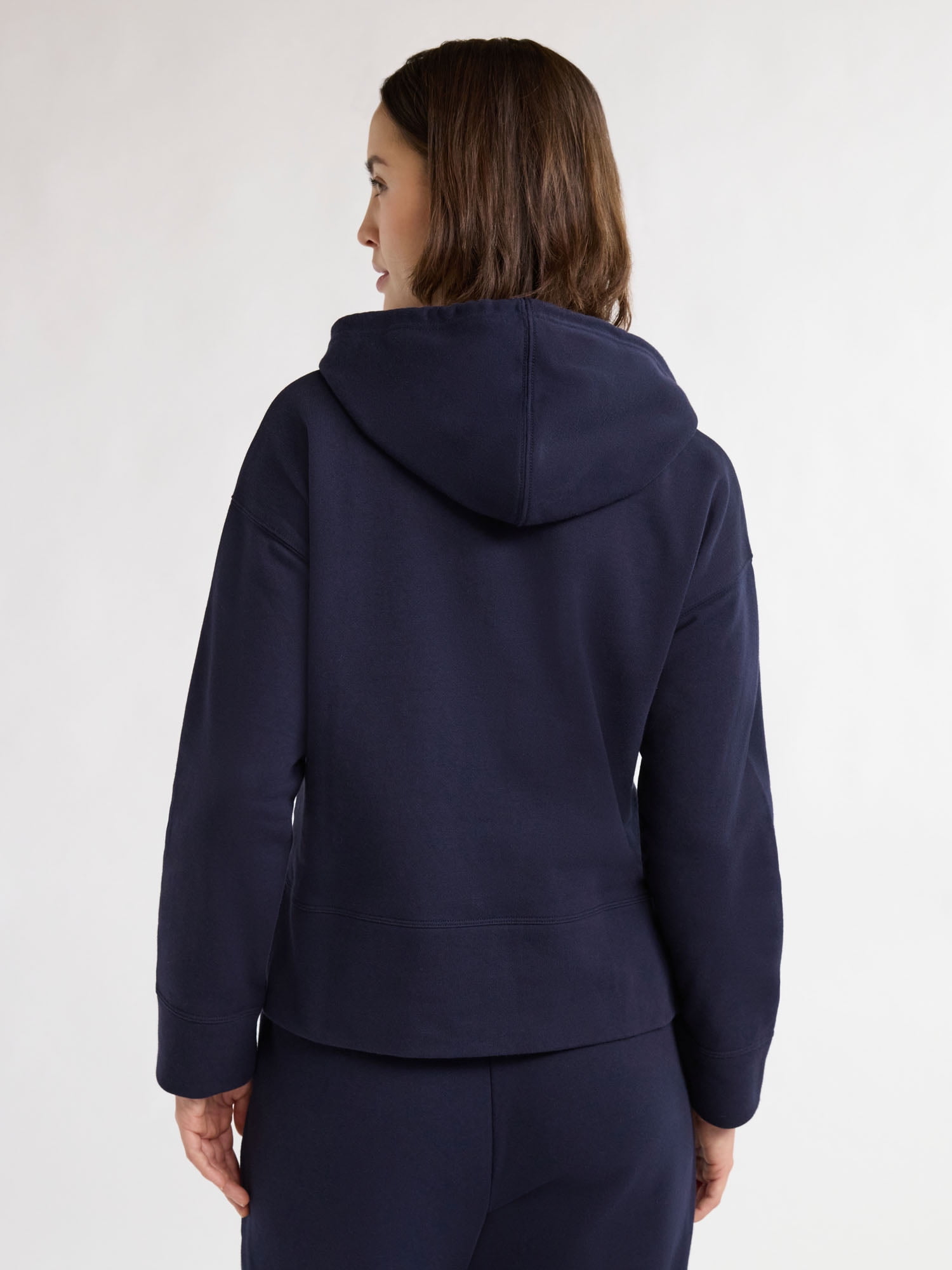 Free Assembly Women's and Women's Plus French Terry Cloth Hoodie with Long Sleeves, Sizes XS-4X