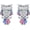 B, variant on Owl Stud Earrings for Women 925 Sterling Silver Owls Ear Studs Owl Jewelry Gift