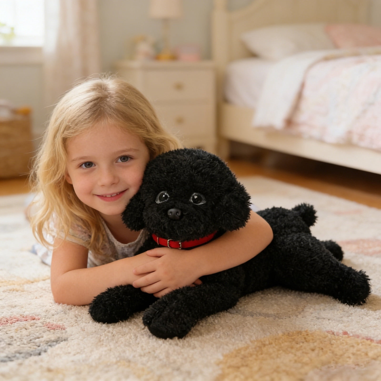 katior Dog Stuffed Animal, Doodle Puppy Plush Toy with Realist Weighted Soft Dog Stuffed Gift for Kids,15 inches