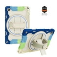 thumbnail image 6 of Dteck case for Samsung Galaxy Tab A7 10.4 inch T500 T505 T507 T509,Heavy Duty Rugged Rubber Case Rotatable Kickstand Hand Strap Shockproof 3-Layer Protection Armor Cover,Colorful/Blue, 6 of 9