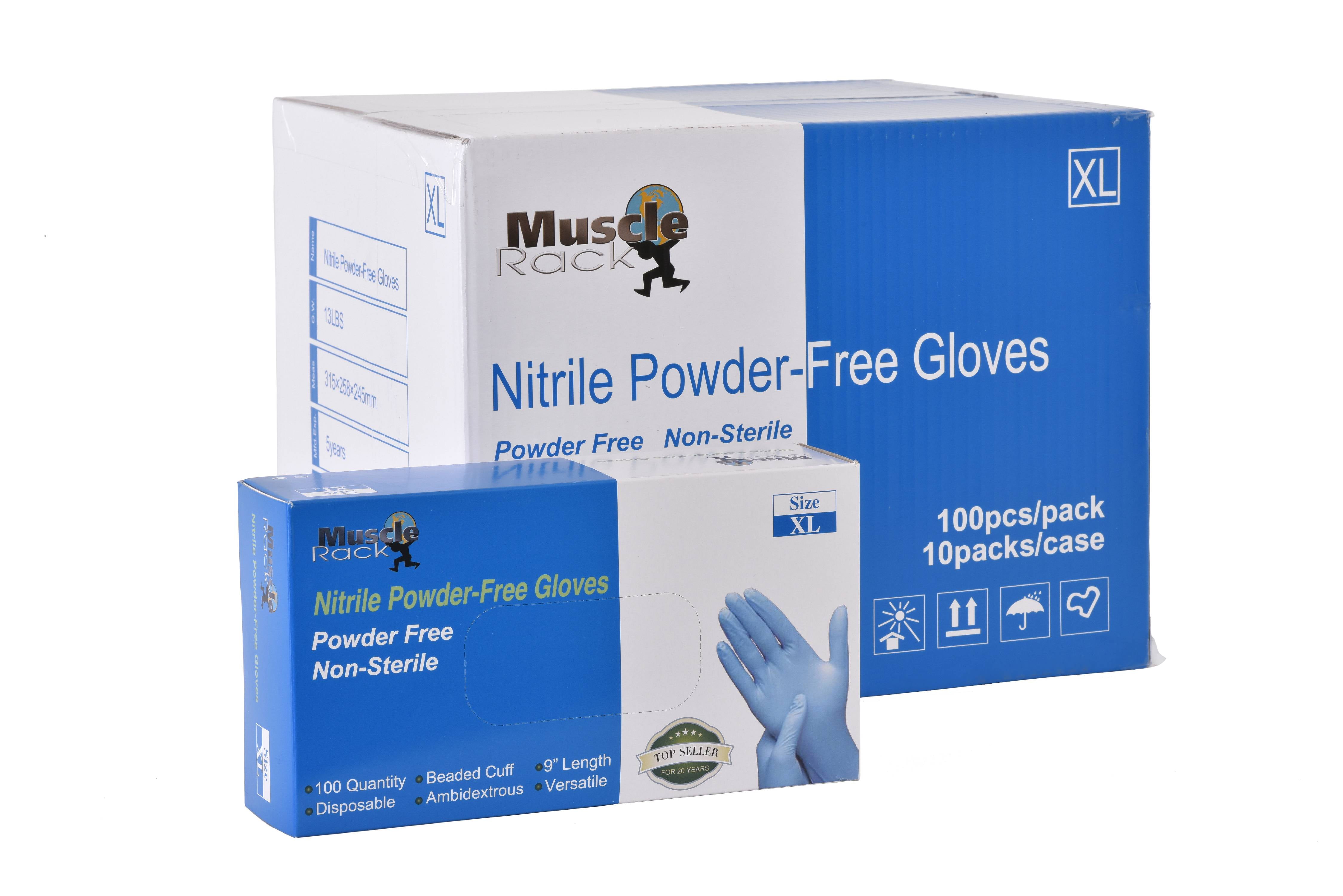 1000 Pieces Elite Protective Blue Nitrile Gloves Case