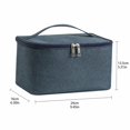 thumbnail image 3 of Makeup Organizer Storage Bag Organizer for Travel and Bathroom Use Gray Oxford Cloth Travel Toiletry Organizer, 3 of 6