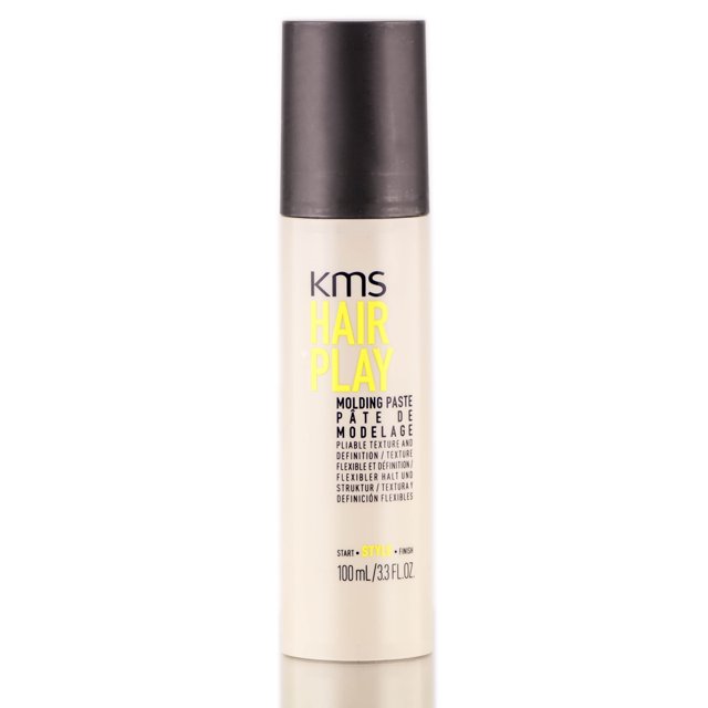 3.3 oz , KMS California Hair Play Molding Paste Hair - Pack of 6 w/ SLEEKSHOP Teasing Comb KMS by Sleekshop belleza