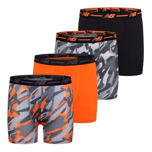 Calzoncillos bóxer New Balance Performance para niños Underwear, paquete de 4