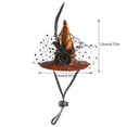 thumbnail image 2 of Nnndbs Halloween Pet Witch Hat for Cats and Small Dogs, Adjustable Witch Hat with Bell and Star Decor, Cute Pet Headwear for Halloween Party, 2 of 3