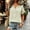 Green, variant on GZWYHT Cotton Linen Women's Summer Tops Boho V Neck Pleated Blouses Dressy Casual Short Sleeve Shirts Vacation Outfits Blue L