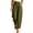 Army Green women straight leg lounge pants a1, variant on Cagogo Women's Straight Leg Elastic Waist Lounge Pants with Pockets Solid Casual Long Trousers Travel Work Relaxed Fit Everyday Wear, Khaki S
