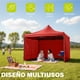 thumbnail image 2 of Toldo Plegable Carpa 3x3 Onof Reforzado Paredes Impermeable Rojo, 2 of 6